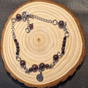 Bracelet de Cheville - Grenat-