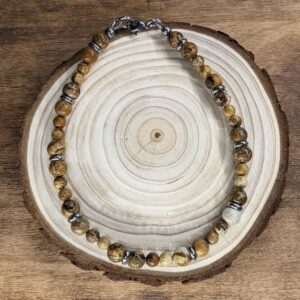 Bracelet de Cheville - Jaspe Paysage