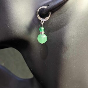 Boucles d'oreilles - Aventurine Verte