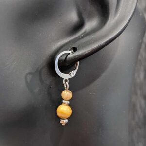 Boucles d'Oreilles - Agate Crazy Lace